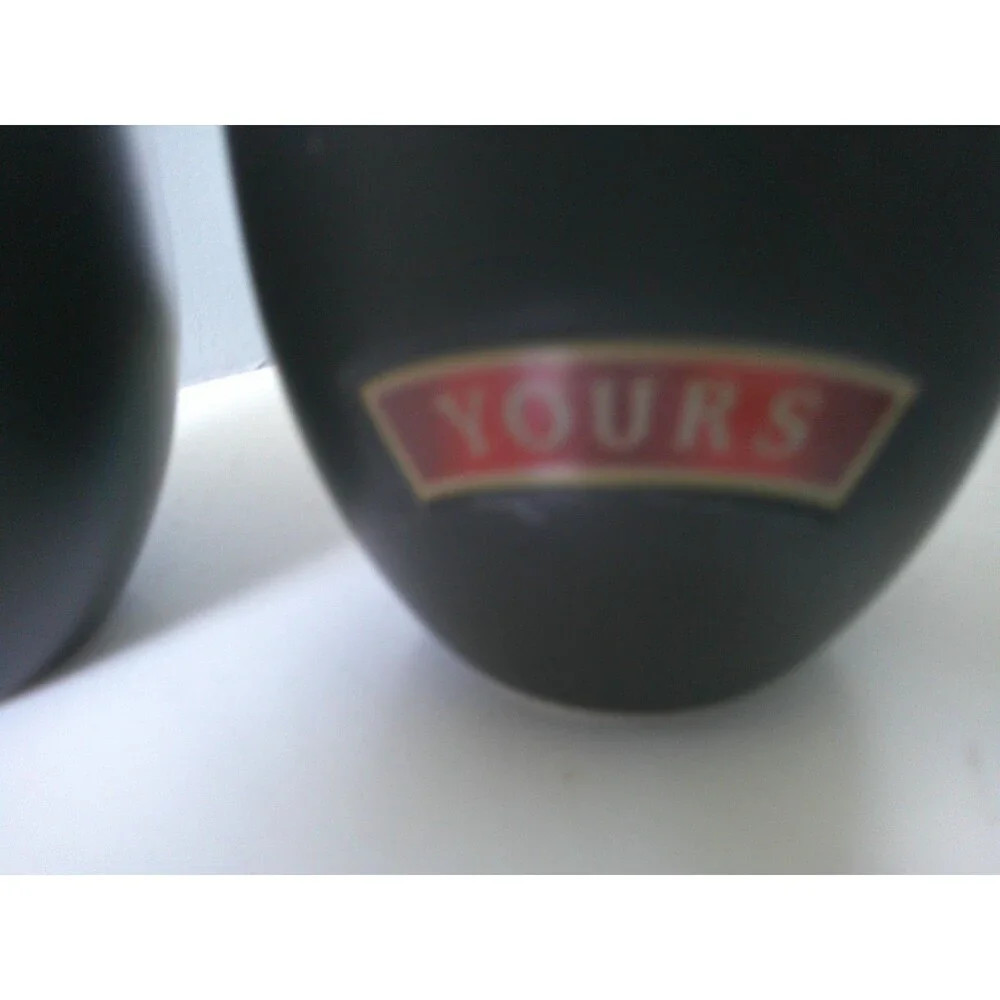 Set of 2 Ceramic Bailey's Irish Cream Cups Labeled  Yours and Mine . Perfect